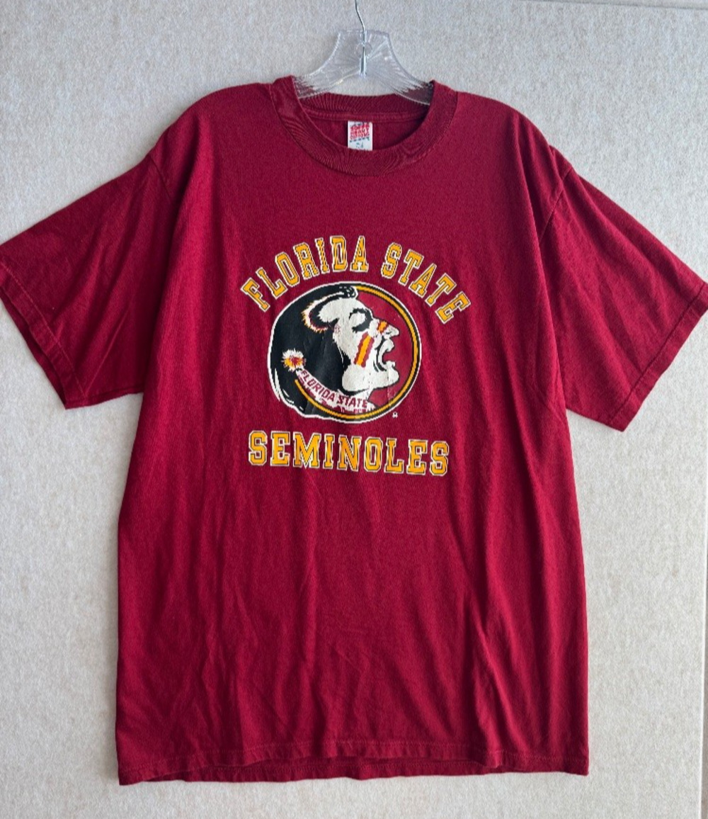Vintage 90s Florida State Seminoles T-Shirt XL Soffe Made in USA Single Stitch